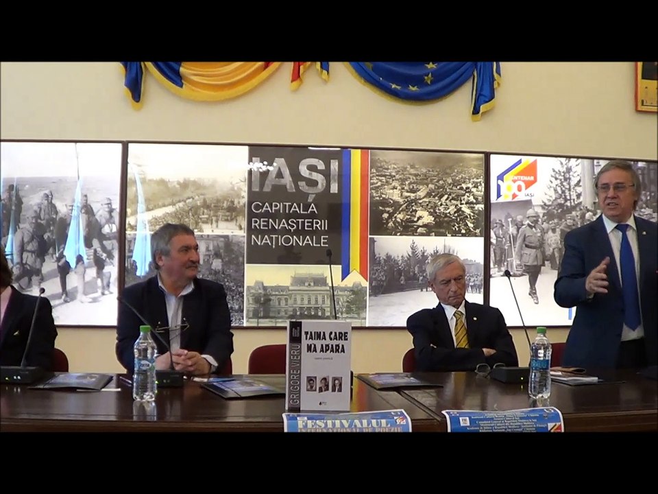 Acad. Nicolae Dabija la deschiderea la Iasi a Festivalului, Grigore Vieru