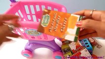 Đồ Chơi Xe Đẩy Siêu Thị - Đồ Chơi Bé Đi Siêu Thị (Bí Đỏ) Gocery Cart Toys
