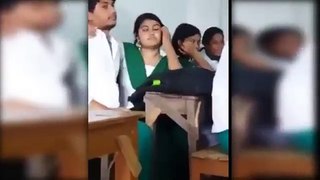 Students Kissing In Class Room