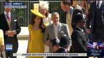 Mariage princier: Georges et Amal Clooney arrivent à la chapelle St-Georges à Windsor