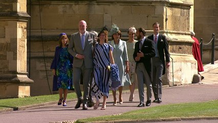 Middleton family arrive at Prince Harry's wedding