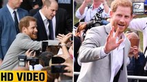 Prince Harry Excitedly Greets Fans Just Hours Before He Marries Meghan Markle