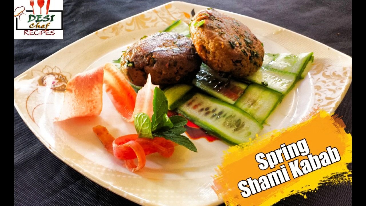 SPRING SHAMI KABAB RECIPE / HOW TO MAKE SPRING SHAMI KABAB