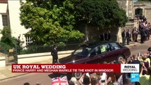 Queen Elizabeth II and Prince Philip arrive at St George''s Chapel