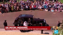 UK Royal Wedding: Meghan Markle steps out of the bridal Rolls-Royce and enters the Chapel