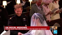 Uk Royal wedding: Prince Harry take off Meghan Markle''s veil