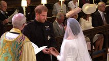 Prince Harry and Meghan Markle exchange rings