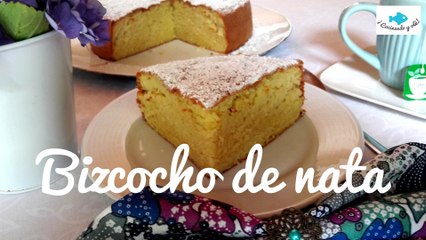 Bizcocho de NATA. MUY ALTO Y ESPONJOSO.