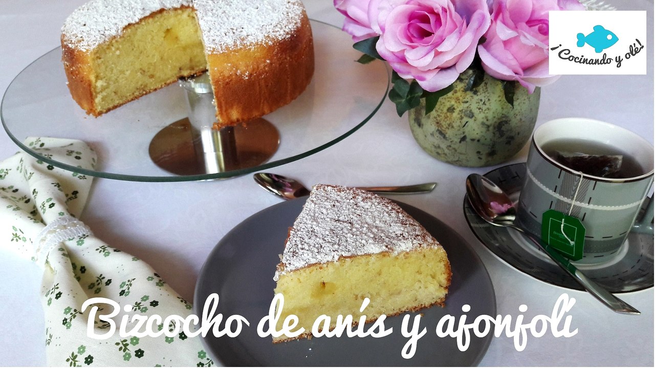 Bizcocho de ANÍS Y AJONJOLÍ. Esponjoso y aromático.