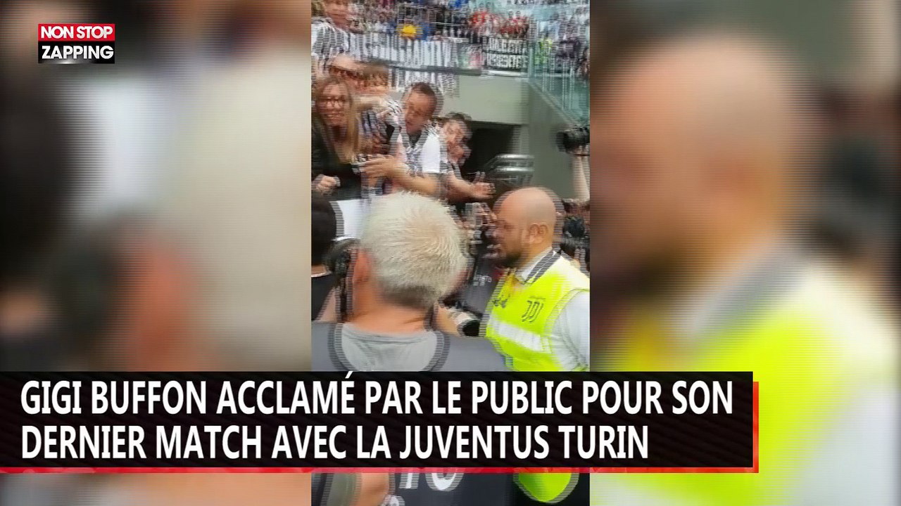 Gigi Buffon acclamé par le public pour son dernier match avec la Juventus Turin (vidéo)
