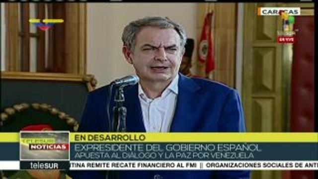 Zapatero: Es un prejuicio decir que en Venezuela no hay condiciones