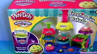 Play Doh Frosting Fun Bakery Set Sweet Shoppe Bake Cupcakes Play-Doh Doceria Mágica playdough Hasbro