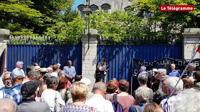 Quimper. 250 personnes manifestent après les violences à Gaza