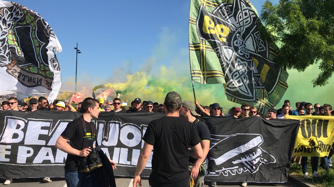 Manifestation des supporters du FC Nantes