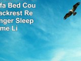 Red Convertible Linen Futon Sofa Bed Couch Split Backrest Recliner Lounger Sleeper Home