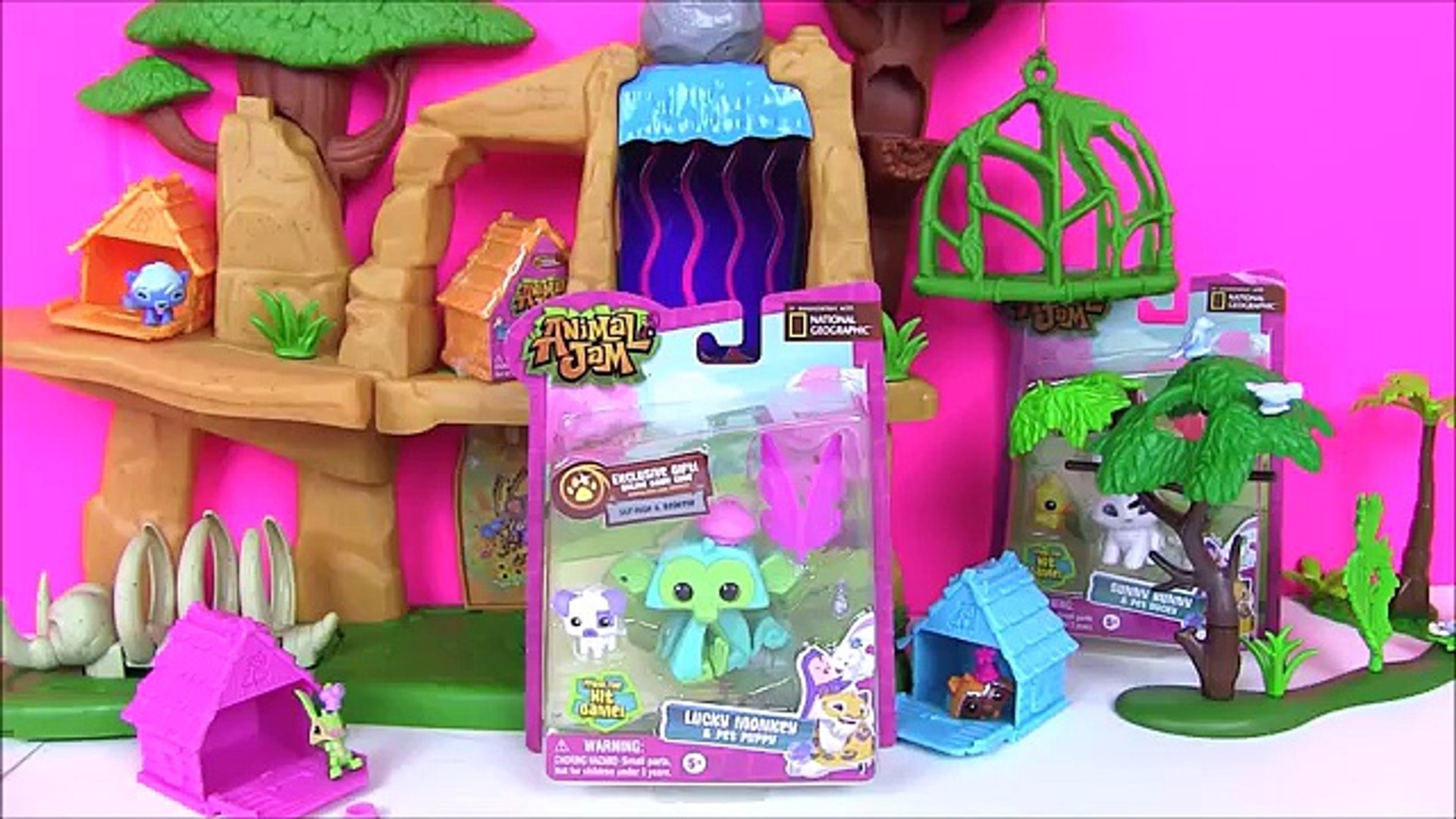 ⁣Животные для Детей Animal Jam. Распаковка Сюрпризов. Видео для Детей. Игрушки для Детей