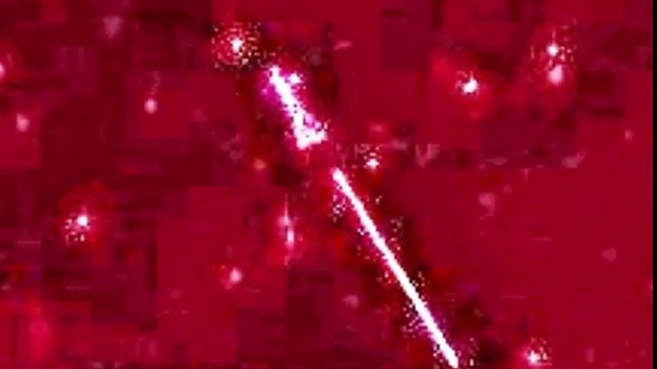 Giant Beam of Light appears to shoot from Triangular Shaped Space Object