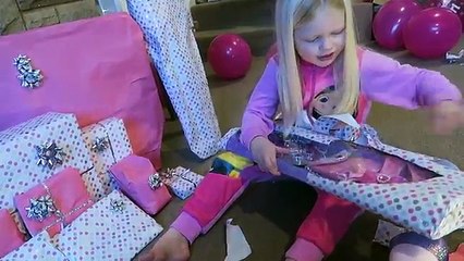 OLIVIAS 4TH BIRTHDAY MORNING OPENING PRESENTS