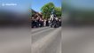 US student gets up-close view of Harry and Meghan as carriage passes right in front of her