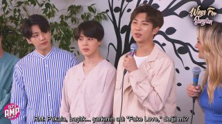 [TÜRKÇE] BTS Celebrates 'Fake Love' Release with The New Guys