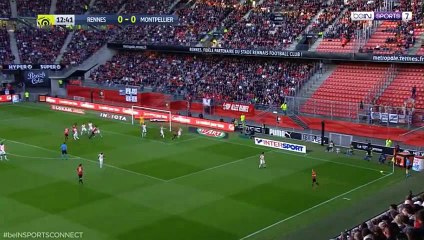 Rennes 1-0 Montpellier  - Adrien Hunou Goal HD 19.05.2018