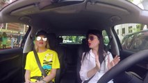 Mos i fol shoferit - Alketa Vejsiu, Armela Demaj dhe Sonila Kapedani në taksinë e Rudina Dembacaj