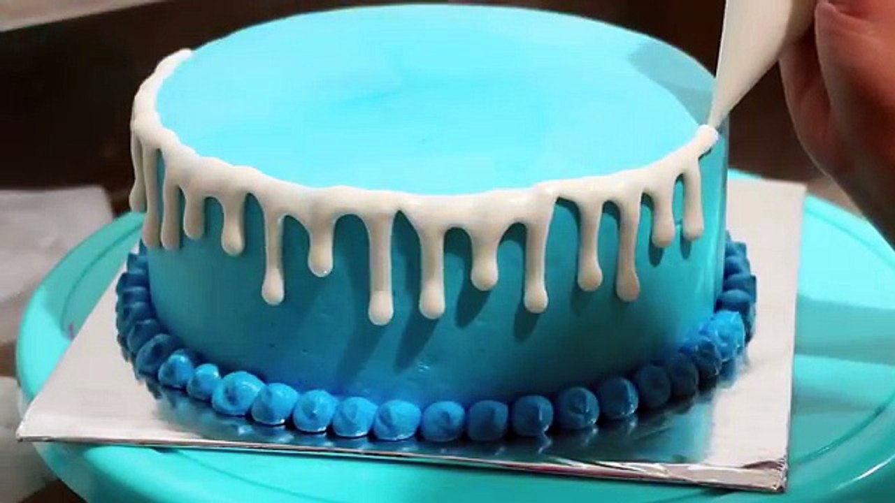 Frozen Elsa Cake Decorating Simple for Daughter - Cara Membuat Kue Ulang Tahun Anak Perempuan