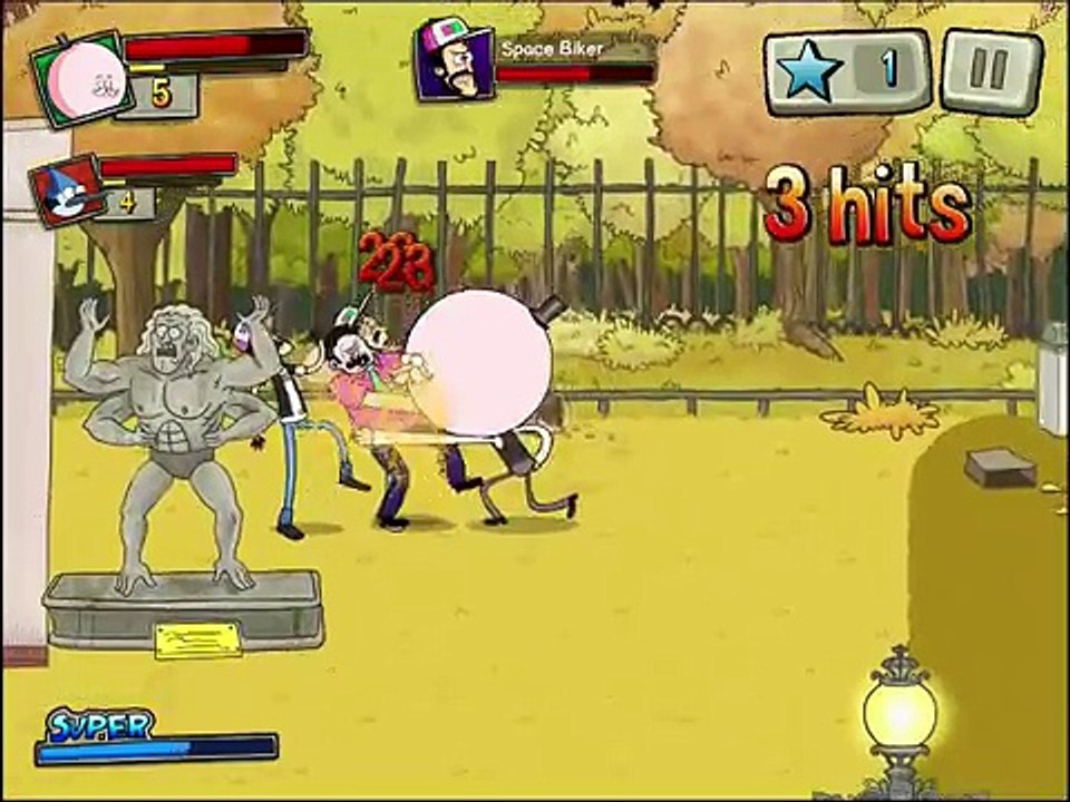 Best Park In The Universe - Regular Show - The Park Level 3 - Walkthrough (Pops & Mordecai) HD