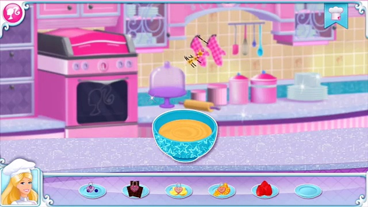 Barbie Life in the Dreamhouse - Pastry Chef Make, Bake & Decorate Cakes - Barbies Game Review & Play
