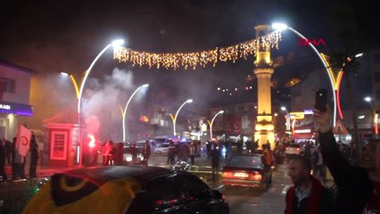 Bayburt'ta Yağmur Altında Şampiyonluk Coşkusu