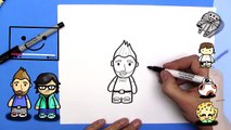 How To Draw Rhett and Link from Good Mythical Morning - EASY Chibi - Step By Step