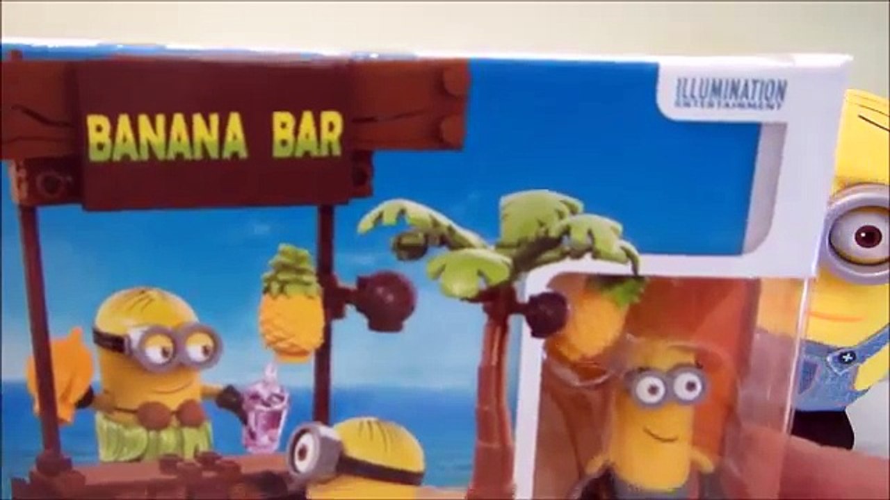 Lego Minions Mega Bloks Banana Bar set speed build, lego minions video- CKC