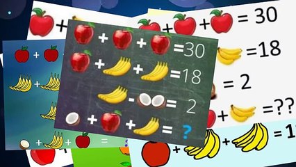 3 Math Riddles for Geniuses (Fruit Math Puzzle)