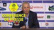 Conférence de presse Olympique Lyonnais - OGC Nice (3-2) : Bruno GENESIO (OL) - Lucien FAVRE (OGCN) - 2017/2018