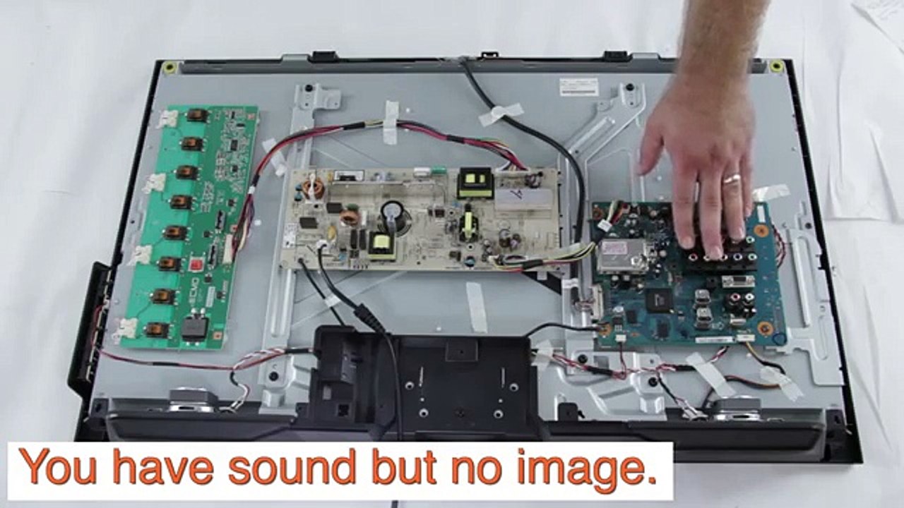 LCD TV Repair Tutorial - T-Con Board Common Symptoms & Solutions - How to Replace T-Con Board