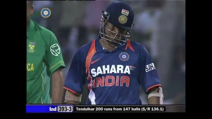 #ThisDay in 2010 the great Sachin Tendulkar became the first batsman to score a double ton in ODI cricket.He faced 147 balls and scored the first double centu