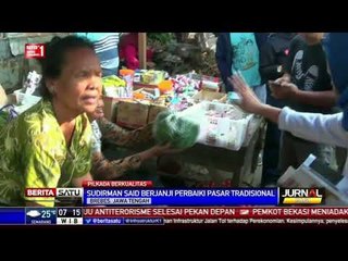 Sudirman Said Blusukan ke Pasar Tradisional Brebes