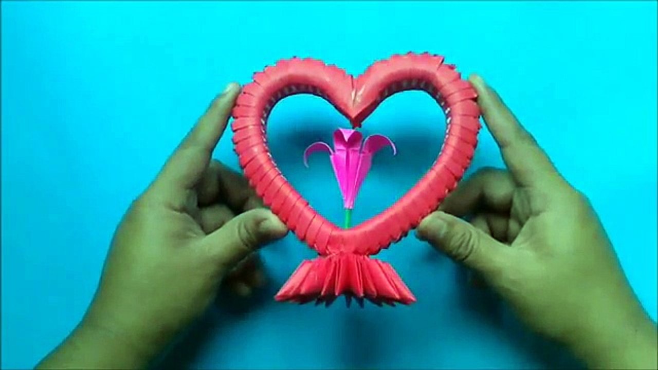Origami 3D Corazon - video Dailymotion