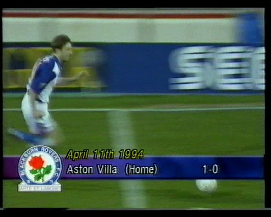 Blackburn Rovers - Aston Villa 11-04-1994 Premier League