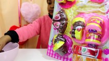 Un goûter d'amour pour la saint valentin ! cutting velcro food toys (jouets et boites de rangement)