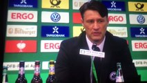 Niko Kovac - Bierdusche in der Pressekonferenz