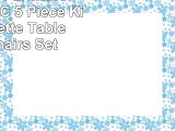 East West Furniture NOAV5OAKC 5 Piece Kitchen Dinette Table and 4 Chairs Set