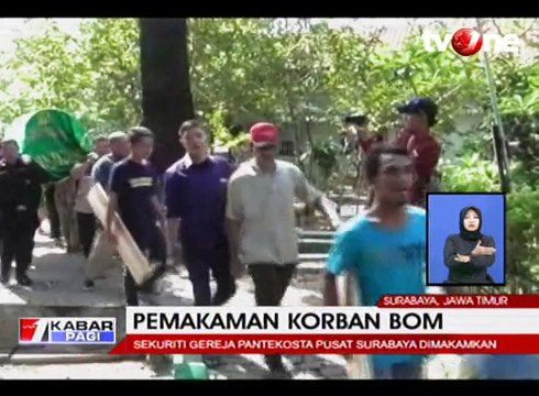 Pemakaman Sekuriti Gereja Pantekosta Korban Ledakan Bom