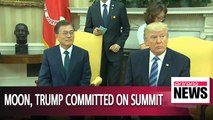 Moon, Trump to closely coordinate for successful N. Korea, U.S. summit