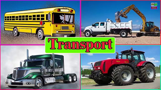 Learning Videos Cars for Kids Transportation sounds Names and Sounds of Vehicles