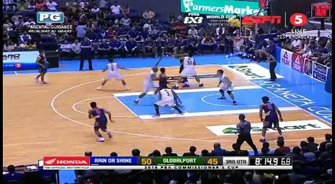 RAIN OR SHINE VS GLOBALPORT MAY 20 2018 3Q