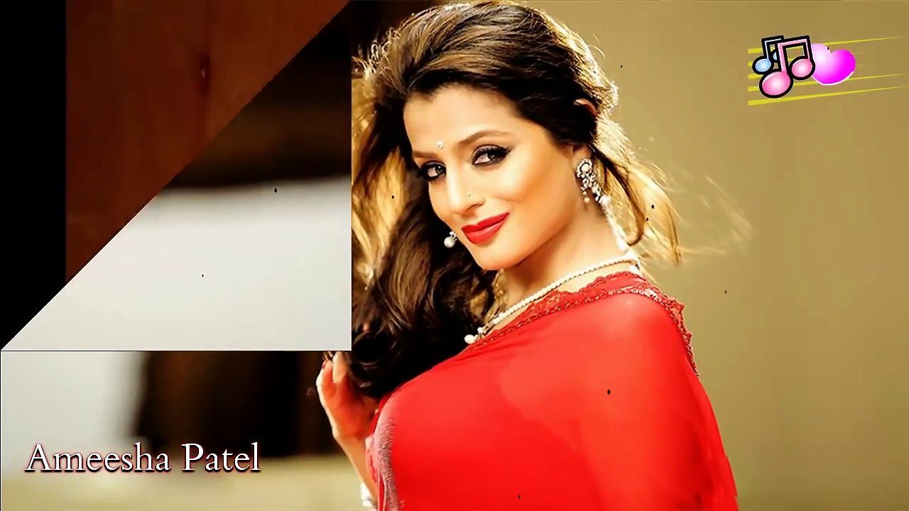 Amisha Patel oops moment  Amisha Patel exposed herself  Amisha Patel in red saree