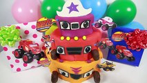 Blaze and the Monster Machines Cake - Birthday Cake Play-Doh Surprise with Blaze Starla Stripes
