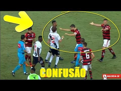 OLHA A BRIGA, CONFUSÃO E CARTÕES VERMELHOS NO CLÁSSICO ENTRE FLAMENGO 1 x 1 VASCO NO MARACANÃ