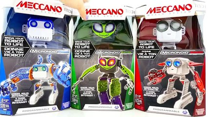 Robot STEM Toys - Meccano Micronoid Unboxing and Review - Switch, Basher and Socket